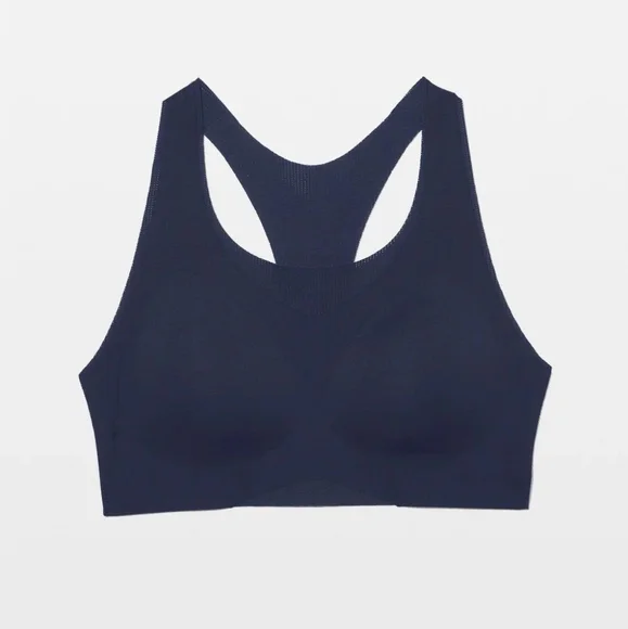 Soma Navy Sport Racerback Seamless Bra Sz L - Picture 9 of 9
